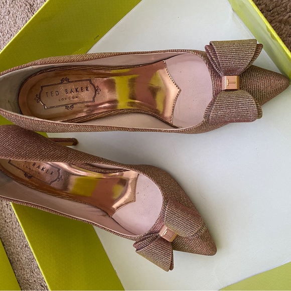 Ted Baker London Pink Bow Heels in women’s size 38 - Picture 5 of 6
